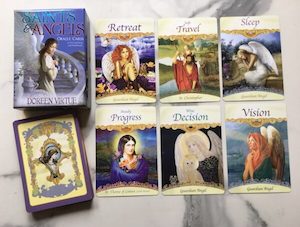 Products: Saints and Angels Oracle Cards by Doreen Virtue (Original, extremely rare)