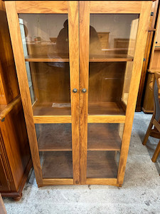 Marlex solid rimu display cabinet The Heart Of Rimu Furniture co