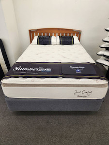 Slumberzone Just Comfort Soft Queen Mattress & Base The Heart Of Rimu Furniture co