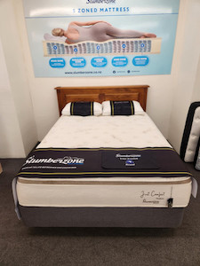 Slumberzone Just Comfort Medium Queen Mattress & Base The Heart Of Rimu Furniture co