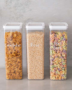 Kitchenware manufacturing - glass: Cereal Storage Container Set