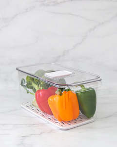 Kitchenware manufacturing - glass: Fridge Container with Drainage XL