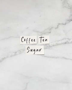 Coffee, Tea & Sugar Labels Set (regular)