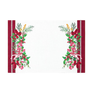 Maxwell & Williams Festive Flora Cotton Placemat 45cm x 30cm