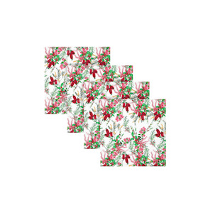 Maxwell & Williams Festive Flora Cotton Napkin Set of 4 45cm x 45cm