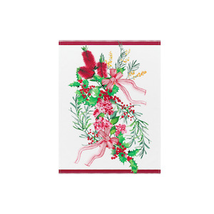 Maxwell & Williams Festive Flora Tea Towel 50cm x 70cm