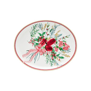 Maxwell & Williams Festive Flora Oval Platter 38cm