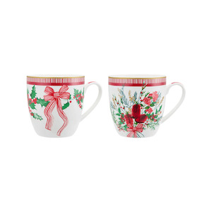 Cups & Mugs: Maxwell & Williams Festive Flora Mug Set of 2