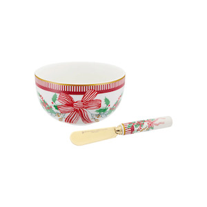 Maxwell & Williams Festive Flora Dip & Spreader Set