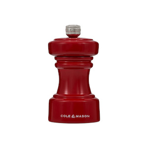 Salt Pepper: Cole & Mason Hoxton Red Gloss Salt Mill 10cm