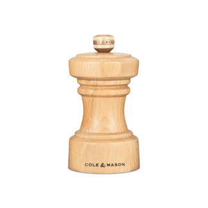 Cole & Mason Hoxton Natural Beech Pepper Mill 10cm