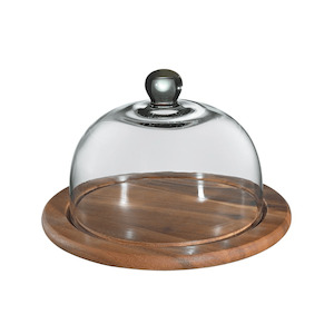 Serveware: Zassenhaus Cheese Board & Glass Dome 30cm