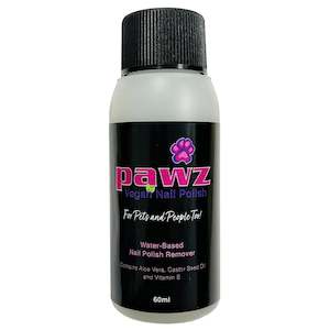 Dog grooming: Pawz Water Based Coconut Nail Polish Remover 60ml Bottle