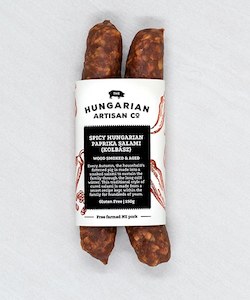 Spicy Hungarian Paprika Salami (kolbász) – Wood Smoked & Aged