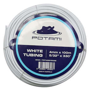 PVC Flex Irrigation Tubing (White)