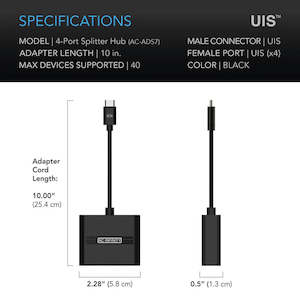 AC Infinity UIS Splitter Hub 4-Port