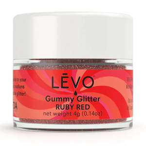 LEVO Gummy Glitter - Ruby Red