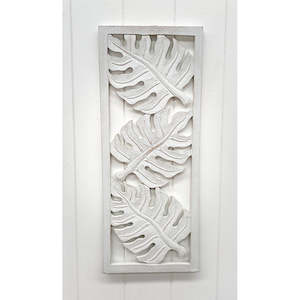 Carved Panel 20x50 Whitewash