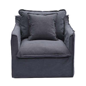 Fabric Sofas: Coco 1 Seater Charcoal