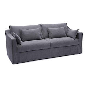 Fabric Sofas: Monet 3 Seater Charcoal