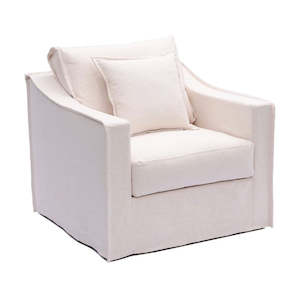 Fabric Sofas: Monet 1 Seater Ivory