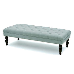 Fabric Sofas: Santorini Fabric Ottoman Tiffany Mint