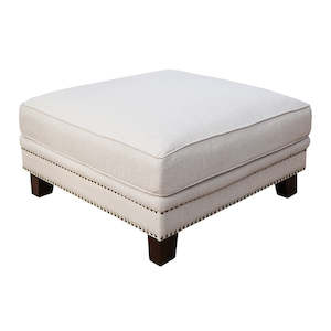 Oxford Fabric Ottoman Sand