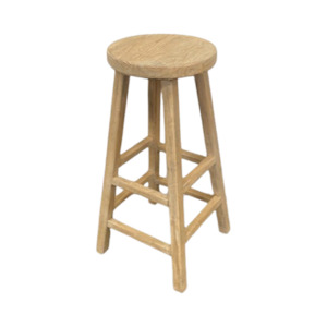 Oriental Natural Round Bar Stool