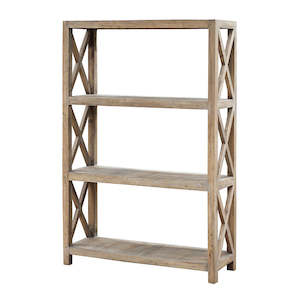 Rustic Bookcase 4 Shelves Original