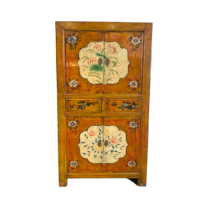 Oriental Painted Cabinet