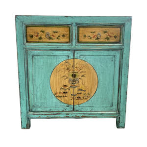 Oriental Painted Cabinet