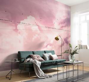 Photo Mural Wallpaper - Cloud Wire