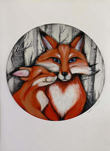 Smooch the Fox - Fine Art Print