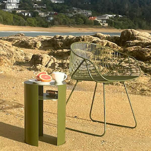 Waipuna Side Table - Stainless Steel