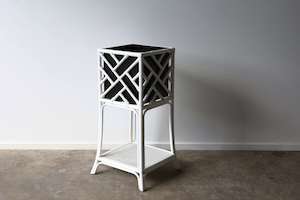 Furniture: Chippendale Cane Plant Stand