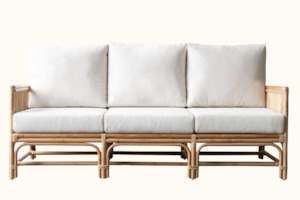 Tribeca Cane 3-Seater Sofa