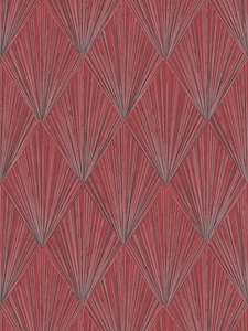 Metropolitan Stories: Metalic Moments Wallpaper - - Metallic/Red/Black