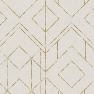 Metallic Graphics - Gold - Cream