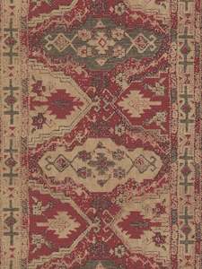 Marrakesh Carpet Wallpaper - Beige Red