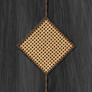 Black Cane Diamond Webbing Wallpaper -SALE