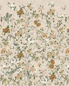 Instock Wallpaper: Imperial Gardens Wallpaper Hybrid Mural- 3 Colours - Journey to the East