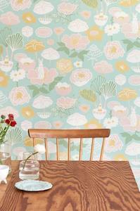 Instock Wallpaper: Little Light Wallpaper - Turquoise