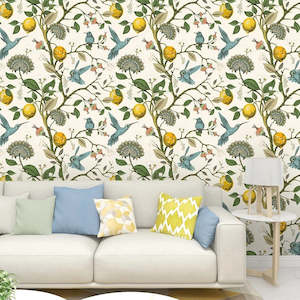 Staff Picks 1: Lemon Hummingbird Wallpaper