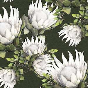 King Protea Fabric - 4 Colours