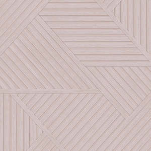 Sample - Elba - Geometric Wood Panel Wallpaper - Pink