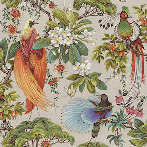 Sample - Yasuni - Orential Tropical Bird Wallpaper - Natural