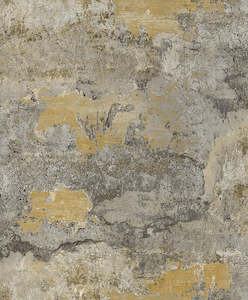 Sample - Elgon - Distressed Concrete Wallpaper - Ochre