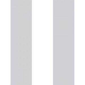 Villa: Stripes Wallpaper - Grey/White