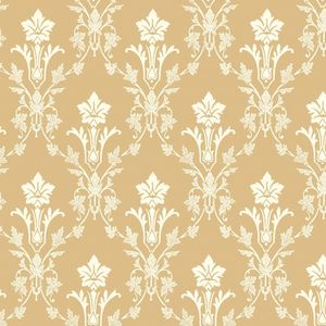 Hudiksvall Floral Geo Wallpaper - Yellow