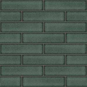 A4 Sample Celadon Gloss Tile Wallpaper - Green